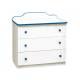 Комод с тремя ящиками Радуга синий