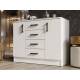 Комод К1000-2Д ЛДСП Белый гладкий