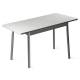 Стол раздвижной Орион.4 1200 пластик мрамор белый - комплект ног №2.1