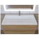 Тумба с раковиной Uperwood Barsa 90 см раковина белая-тумба белая/дуб сонома