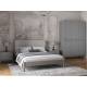Кровать Нортан 1800 Антрацит/серый шелк