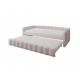 Кровать Молли 900 с выкатной частью вариант 5 пудра