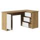 Стол письменный СП-003 угловой ЛДСП Бостон Лайт дуб крафт золотой-белый