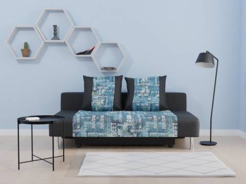 Диван прямой Марлин central denim