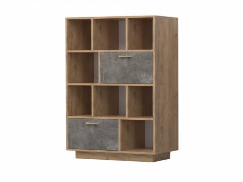 Комод Эго К-1 2 ящика камень темный цоколь