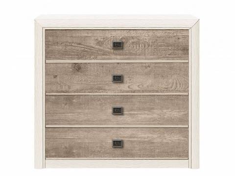 Комод КОМ 4S Коен Ясень Снежный