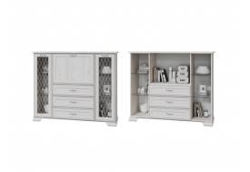 Комод Николь с 2-мя стеклянными дверками