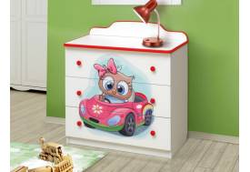 Комод с фотопечатью Совята №1