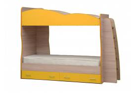 Кровать детская двухъярусная Юниор-1.1 Желтый