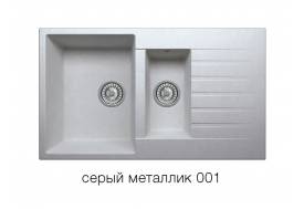 Кухонная мойка Tolero R-118 Серый металлик 101