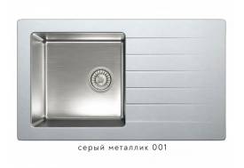 Кухонная мойка Tolero twist TTS-860 Серый металллик 001