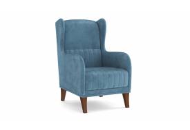 Кресло для отдыха ЕвроМагнат велюр тенерифе дасти блю
