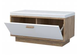 Обувница Эго Об-1 белый глянец цоколь