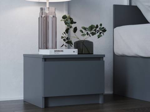 Тумба прикроватная Мори ТПМ400.1/2 Графит