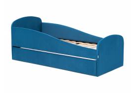 Кровать с ящиком Letmo морской (велюр)