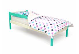 Кровать Svogen classic с бортиком мятно-белый