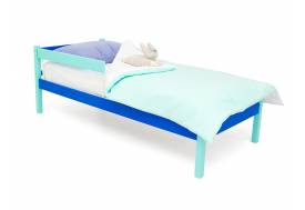 Кровать Svogen classic с бортиком мятно-синий