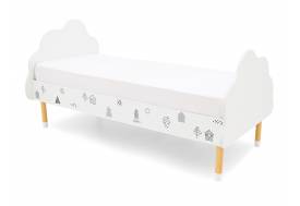 Кровать Stumpa Облако с рисунком Домики