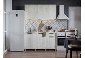 Кухня Диор 1500 дуб крафт белый