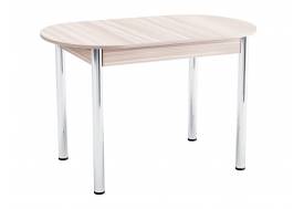 Стол Овальный ЛДСП Хром шимо светлый
