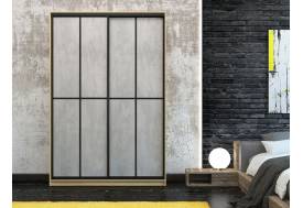 Шкаф-купе Лофт Шк16-60 1600 глубина 600 фасад МДФ бетон +