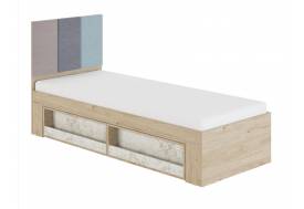 Кровать 0,8 с мягким элементом 0,8 Алиса мод.1.1