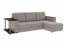 Диван угловой Атлант со столиком рогожка Нептун 15 бежевый