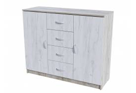 Комод 4 ящика 2 створки 555-М Бася Крафт