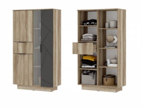 Шкаф со стеклом ШК 02 Даллас