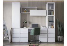 Детская стенка Хелен Белый шагрень