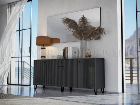 Комод Оливия Графит Софт