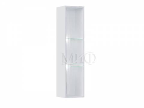 Шкаф навесной открытый Оливия Белый