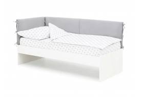 Детская мягкая кровать Denvas пепел