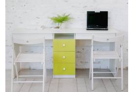 Стол письменный двухместный В 5 салатовый