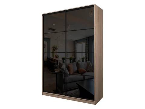 Шкаф-купе Max МШ-25-6-16-22 пленка Oracal черная