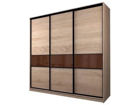 Шкаф-купе Max МШ-27-6-27/2-999 пленка Oracal шоколад