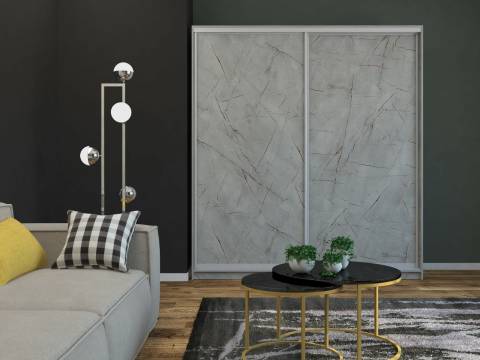 Шкаф-купе Ксения 1600 ЛДСП/ЛДСП Каспий светлый