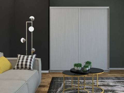 Шкаф-купе Ксения 1400 двери рельефный МДФ