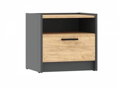 Тумба прикроватная Оттавия НМ 011.15 Антрацит