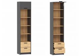 Шкаф-пенал Оттавия НМ 014.06 Антрацит