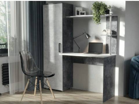 Стол компьютерный Юниор-3 цемент светлый/темный