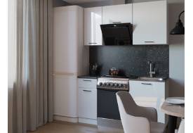 Кухонный гарнитур арт 4 Белый глянец 1600 мм