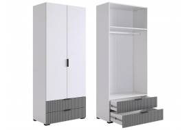 Шкаф двухдверный 108.01 Зефир серый