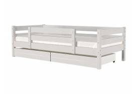 Кровать Глория с бортиком и ящиками Белый античный