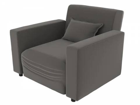 Кресло Париж Серый велюр