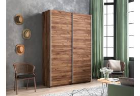 Шкаф-купе Прайм 2-х дверный 1400 два ДСП Крафт табачный