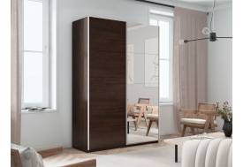 Шкаф-купе Прайм 2-х дверный 1200 Зеркало/ДСП Венге