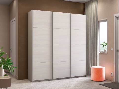 Шкаф-купе Прайм Широкий 3-х дверный три ДСП Ясень Анкор Светлый