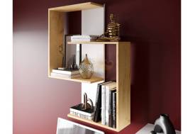 Полка навесная ПНМ-5 дуб крафт золотой/белый