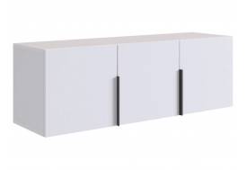 Антресоль двухдверная L1200 Баско белое дерево